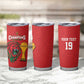 Morocco Champions Football Custom Tumbler Cup Atlas Lions Rise