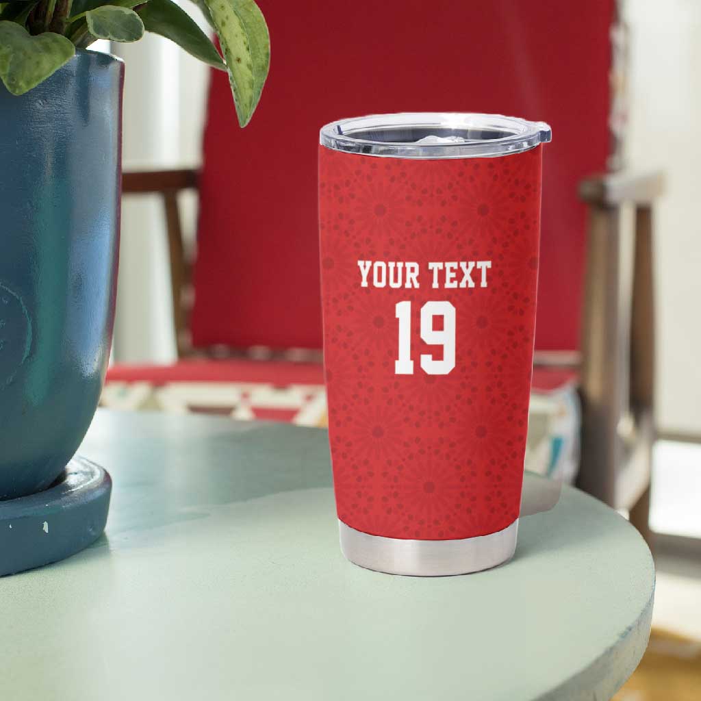 Morocco Champions Football Custom Tumbler Cup Atlas Lions Rise