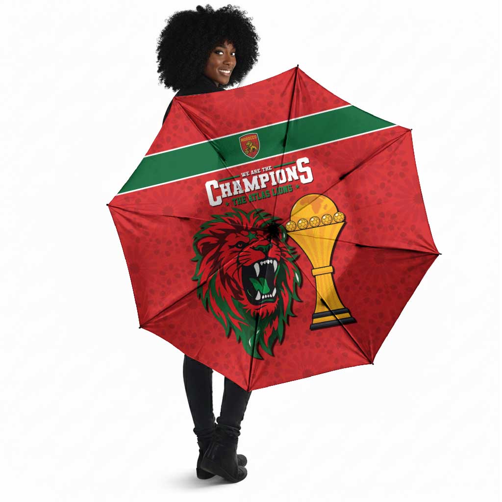 Morocco Champions Football Umbrella Atlas Lions Rise