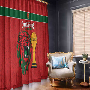 Morocco Champions Football Window Curtain Atlas Lions Rise