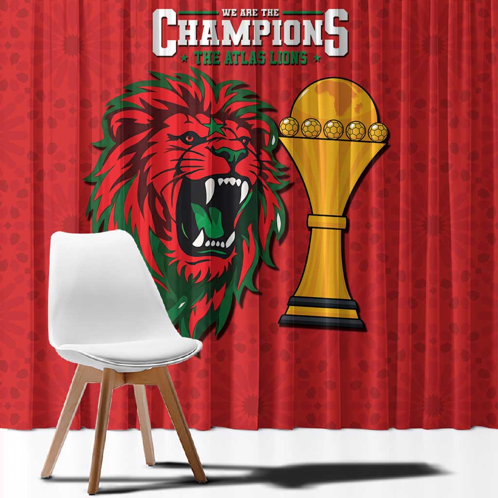 Morocco Champions Football Window Curtain Atlas Lions Rise