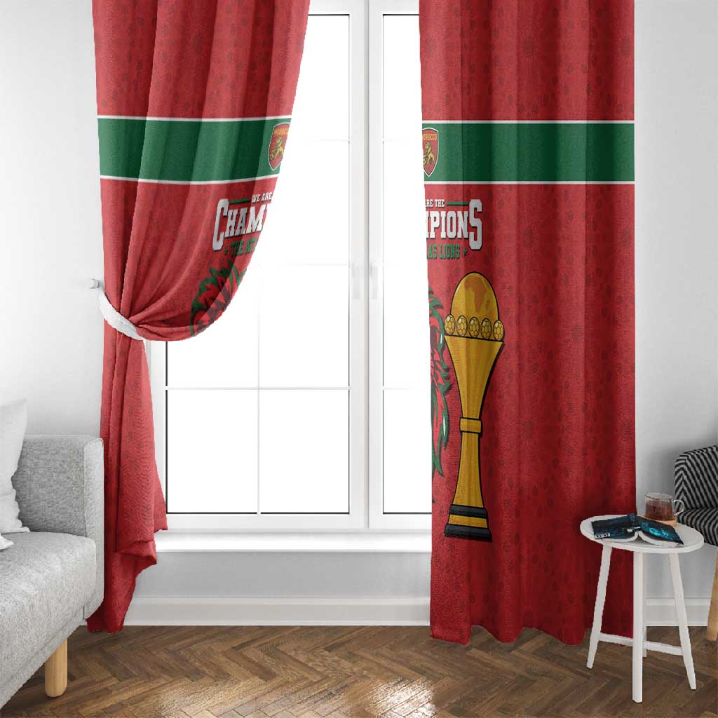 Morocco Champions Football Window Curtain Atlas Lions Rise