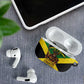 Black Jamaicans Warrior Spirit AirPods Case Tribal Fighter in Reggae Colors