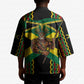 Black Jamaicans Warrior Spirit Kimono Tribal Fighter in Reggae Colors