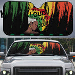 Black History Dreadlocks Map Auto Sun Shade Say It Loud I’m Black and I’m Proud - African Pride