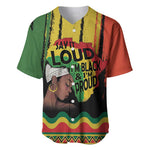 Black History Dreadlocks Map Baseball Jersey Say It Loud Im Black and Im Proud LT19