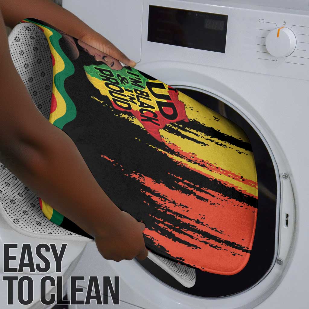 Black History Dreadlocks Map Bathroom Set Say It Loud I’m Black and I’m Proud - African Pride