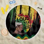 Black History Dreadlocks Map Beach Blanket Say It Loud I’m Black and I’m Proud - African Pride
