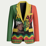 Black History Dreadlocks Map Blazer Say It Loud I’m Black and I’m Proud - African Pride