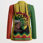 Black History Dreadlocks Map Blazer Say It Loud I’m Black and I’m Proud - African Pride