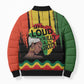 Black History Dreadlocks Map Bomber Puffer Jacket Say It Loud I’m Black and I’m Proud - African Pride
