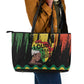 Black History Dreadlocks Map Leather Tote Bag Say It Loud I’m Black and I’m Proud - African Pride