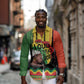 Black History Dreadlocks Map Long Sleeve Button Shirt Say It Loud I’m Black and I’m Proud - African Pride