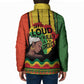 Black History Dreadlocks Map Padded Jacket Say It Loud I’m Black and I’m Proud - African Pride