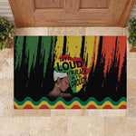 Black History Dreadlocks Map Rubber Doormat Say It Loud I’m Black and I’m Proud - African Pride