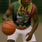 Black History Dreadlocks Map Sleeveless Zip Hoodie Say It Loud I’m Black and I’m Proud - African Pride