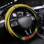 Black History Dreadlocks Map Steering Wheel Cover Say It Loud I’m Black and I’m Proud - African Pride