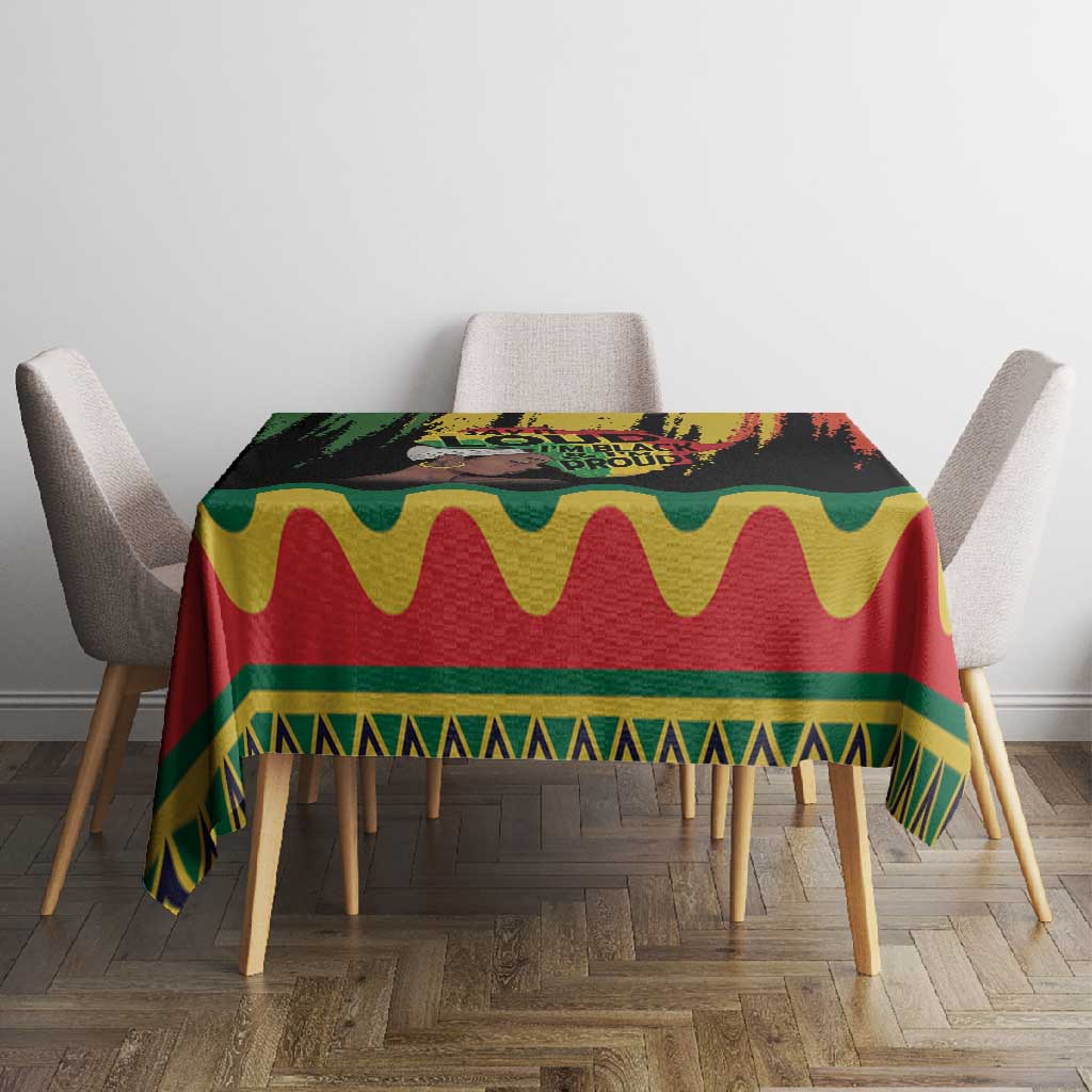 Black History Dreadlocks Map Tablecloth Say It Loud I’m Black and I’m Proud - African Pride