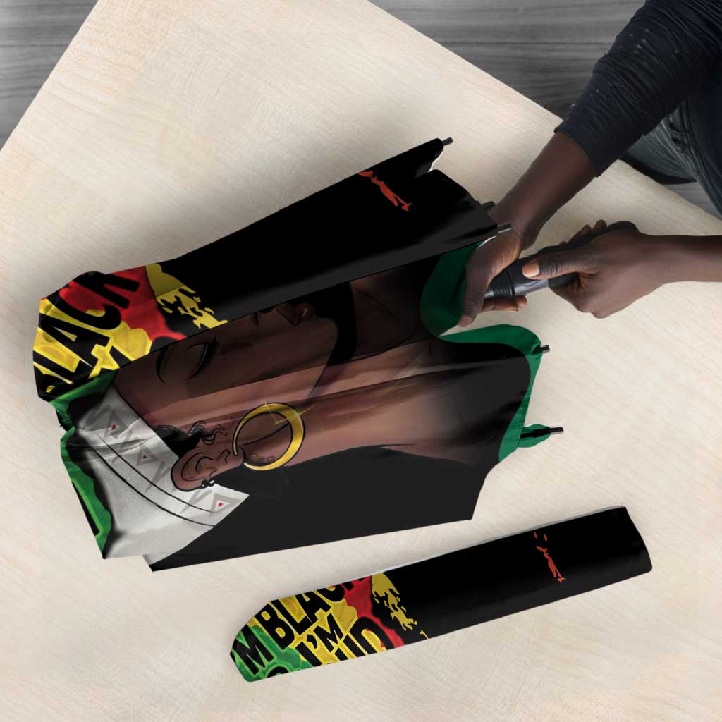 Black History Dreadlocks Map Umbrella Say It Loud I’m Black and I’m Proud - African Pride