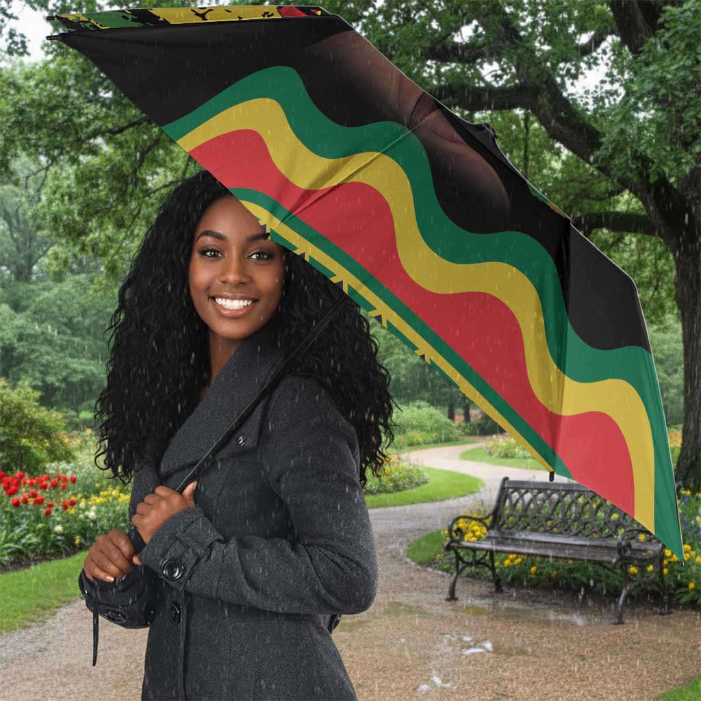 Black History Dreadlocks Map Umbrella Say It Loud I’m Black and I’m Proud - African Pride