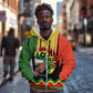 Black History Dreadlocks Map Zip Hoodie Say It Loud I’m Black and I’m Proud - African Pride