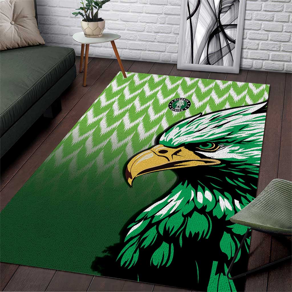 Nigeria Football Area Rug The Super Eagles Rise