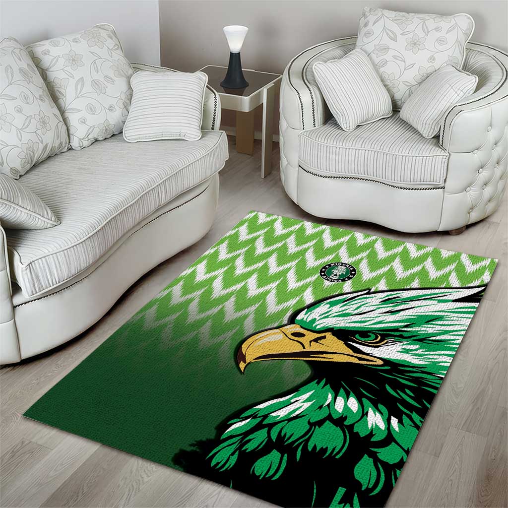 Nigeria Football Area Rug The Super Eagles Rise