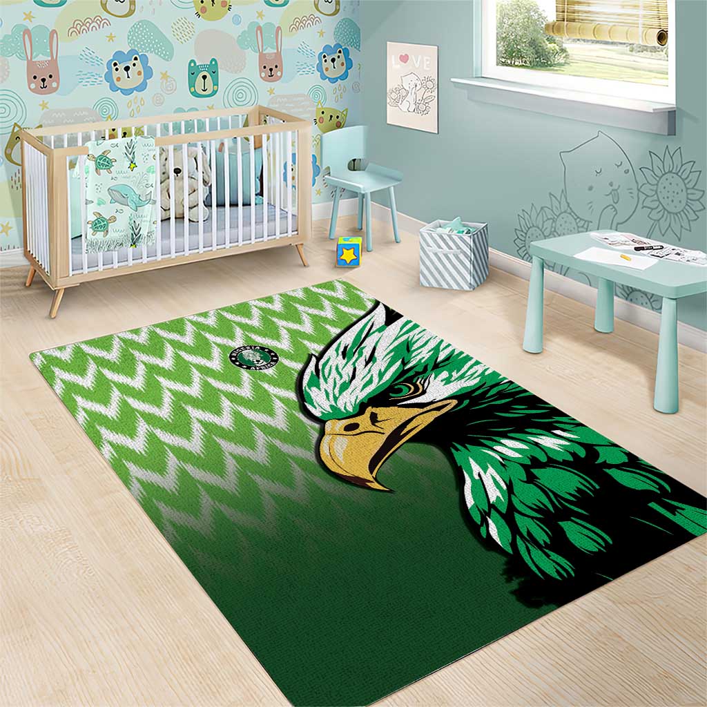 Nigeria Football Area Rug The Super Eagles Rise