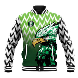 Custom Nigeria Football Baseball Jacket The Super Eagles Rise