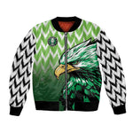 Custom Nigeria Football Bomber Jacket The Super Eagles Rise