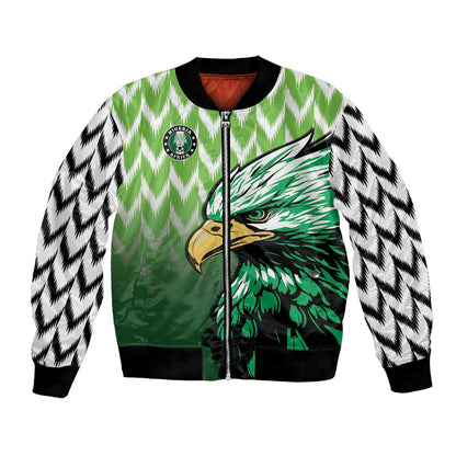 Custom Nigeria Football Bomber Jacket The Super Eagles Rise