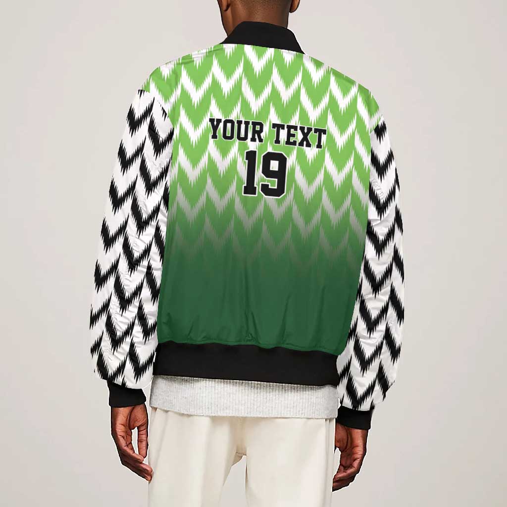 Custom Nigeria Football Bomber Jacket The Super Eagles Rise