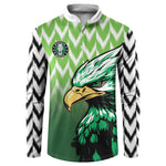 Custom Nigeria Football Button Sweatshirt The Super Eagles Rise