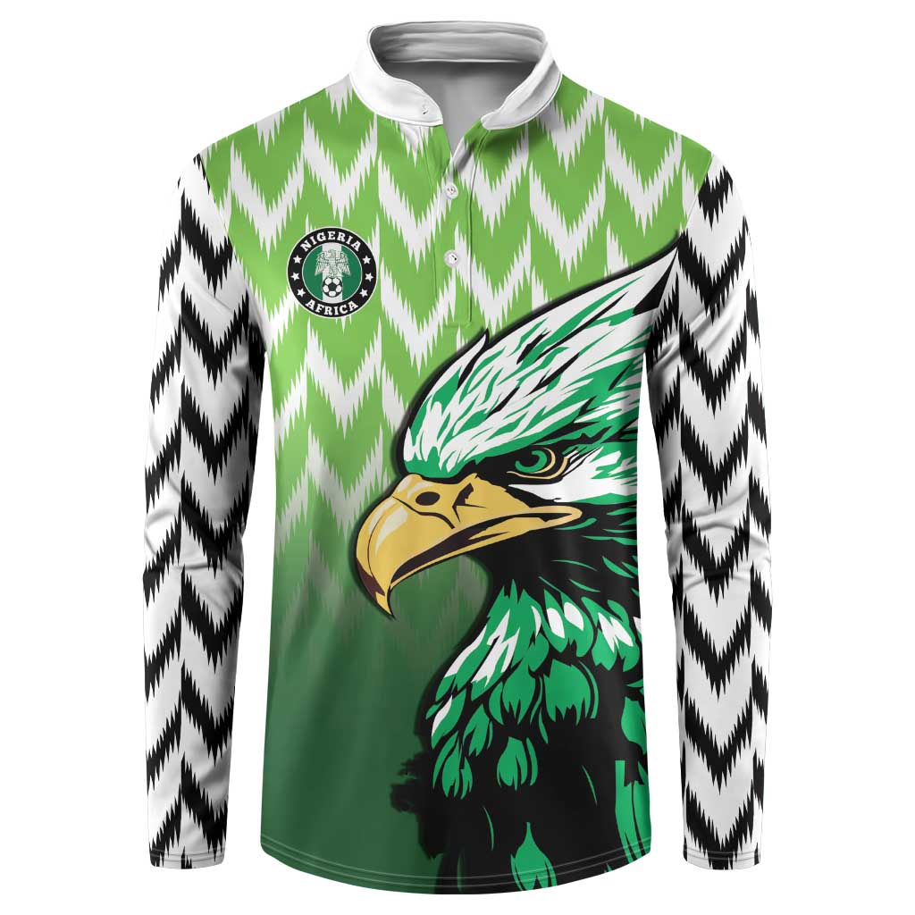 Custom Nigeria Football Button Sweatshirt The Super Eagles Rise
