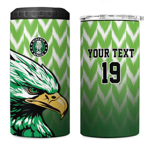 Custom Nigeria Football 4 in 1 Can Cooler Tumbler The Super Eagles Rise
