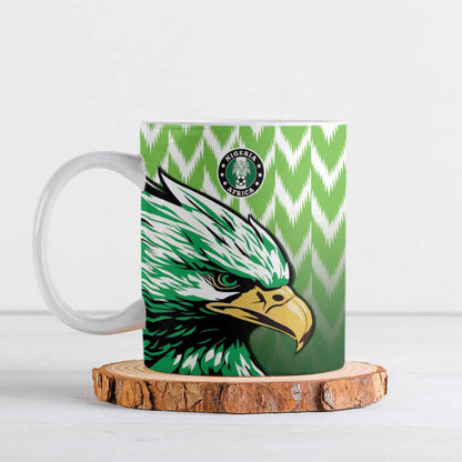 Custom Nigeria Football Ceramic Mug The Super Eagles Rise