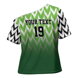 Custom Nigeria Football Cross Shoulder Shirt The Super Eagles Rise