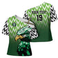 Custom Nigeria Football Cross Shoulder Shirt The Super Eagles Rise