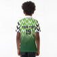 Custom Nigeria Football Kid Polo Shirt The Super Eagles Rise