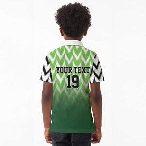 Custom Nigeria Football Kid Polo Shirt The Super Eagles Rise