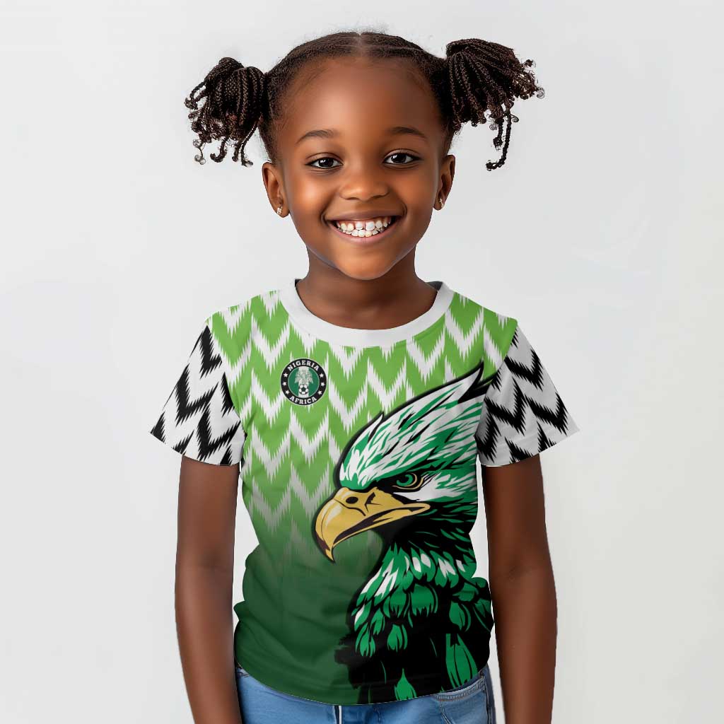 Custom Nigeria Football Kid T shirt The Super Eagles Rise