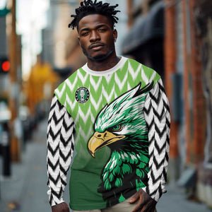 Custom Nigeria Football Long Sleeve Shirt The Super Eagles Rise