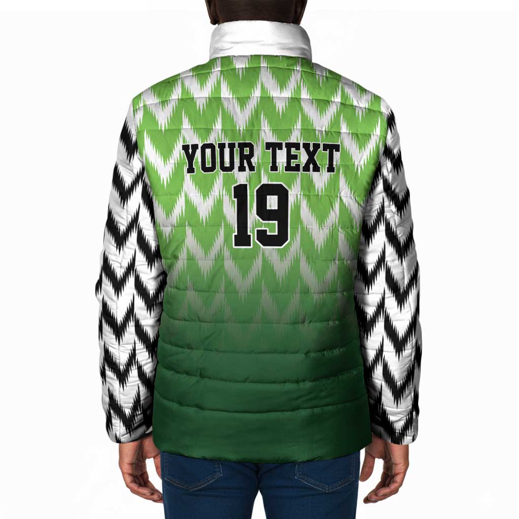 Custom Nigeria Football Padded Jacket The Super Eagles Rise