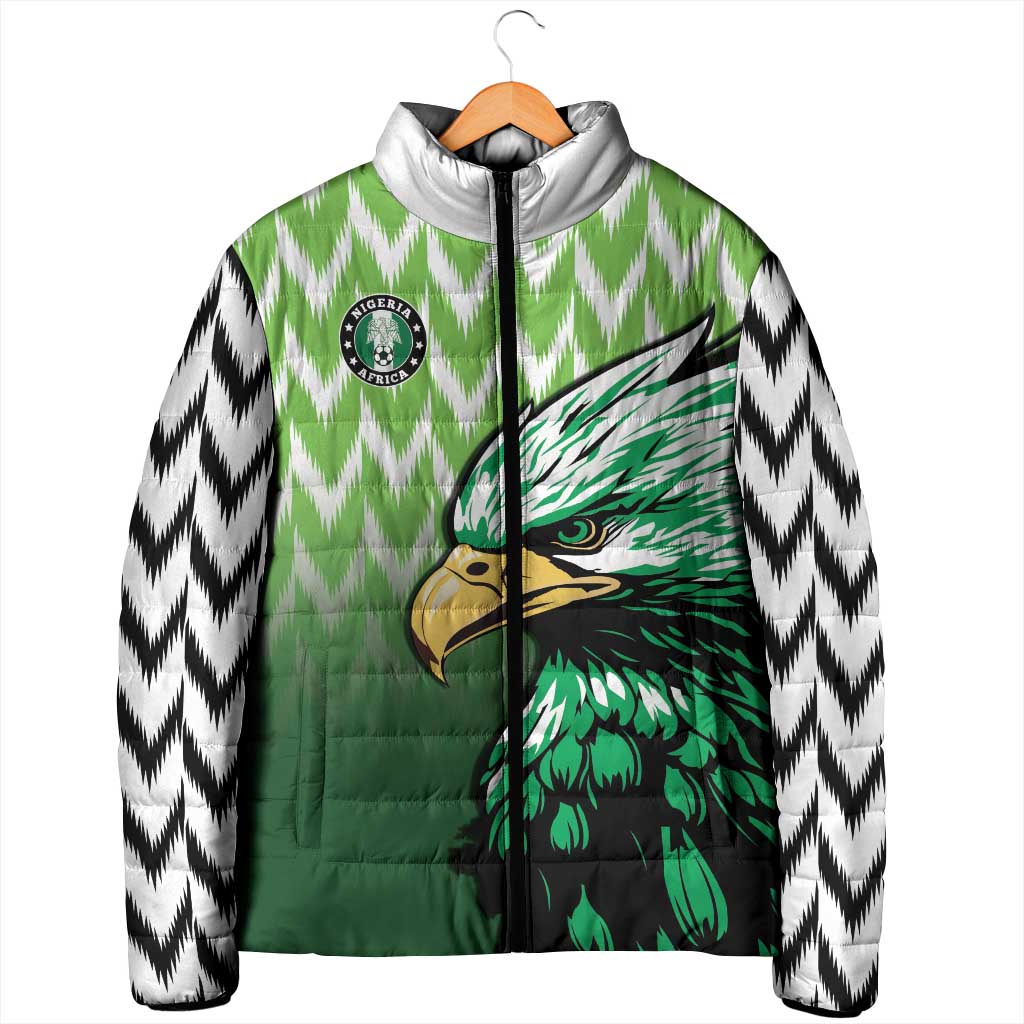 Custom Nigeria Football Padded Jacket The Super Eagles Rise