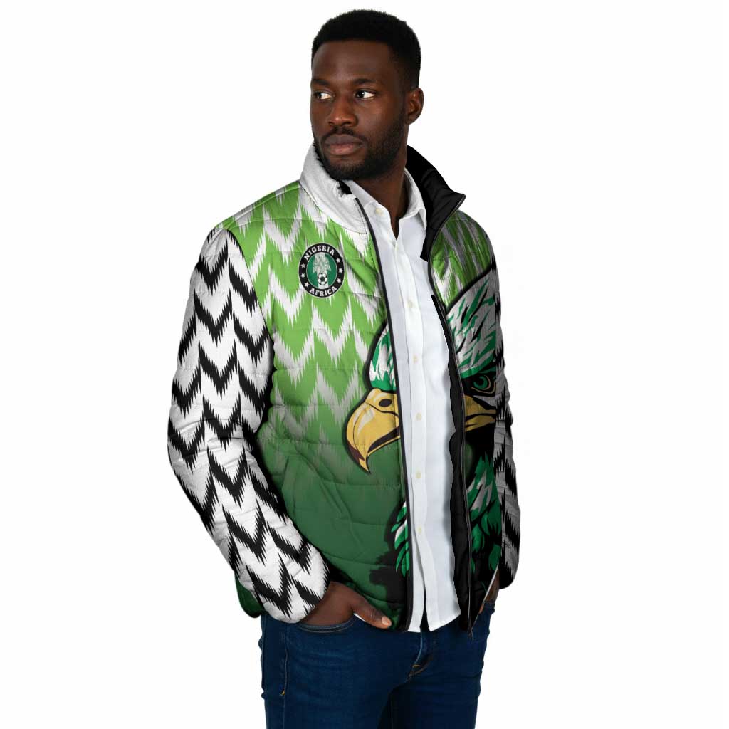 Custom Nigeria Football Padded Jacket The Super Eagles Rise
