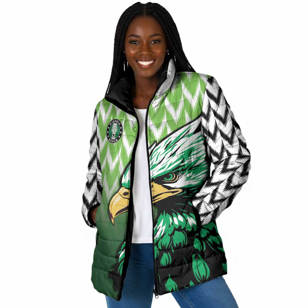 Custom Nigeria Football Padded Jacket The Super Eagles Rise
