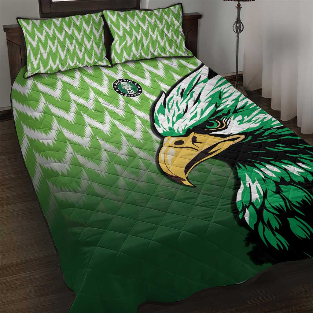 Nigeria Football Quilt Bed Set The Super Eagles Rise