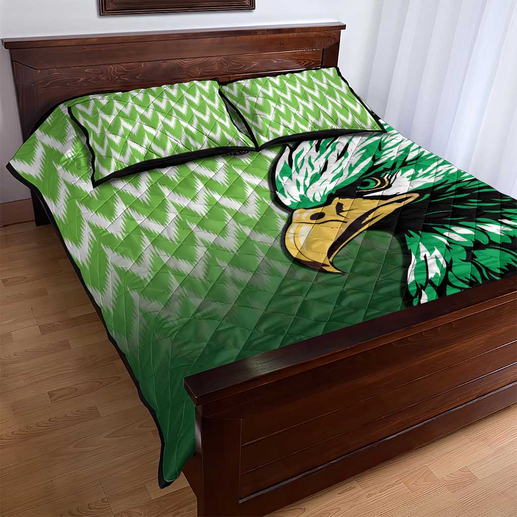 Nigeria Football Quilt Bed Set The Super Eagles Rise