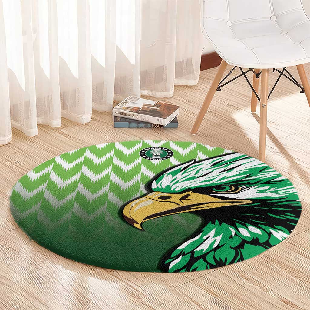Nigeria Football Round Carpet The Super Eagles Rise