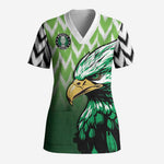 Custom Nigeria Football Scrub Top The Super Eagles Rise